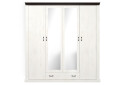 Фото 1 - Шкаф ВМВ Холдинг Лавенда 2-дверный с ящиком и зеркалом 204 см Дуб шоколадный/Сосная норвежская