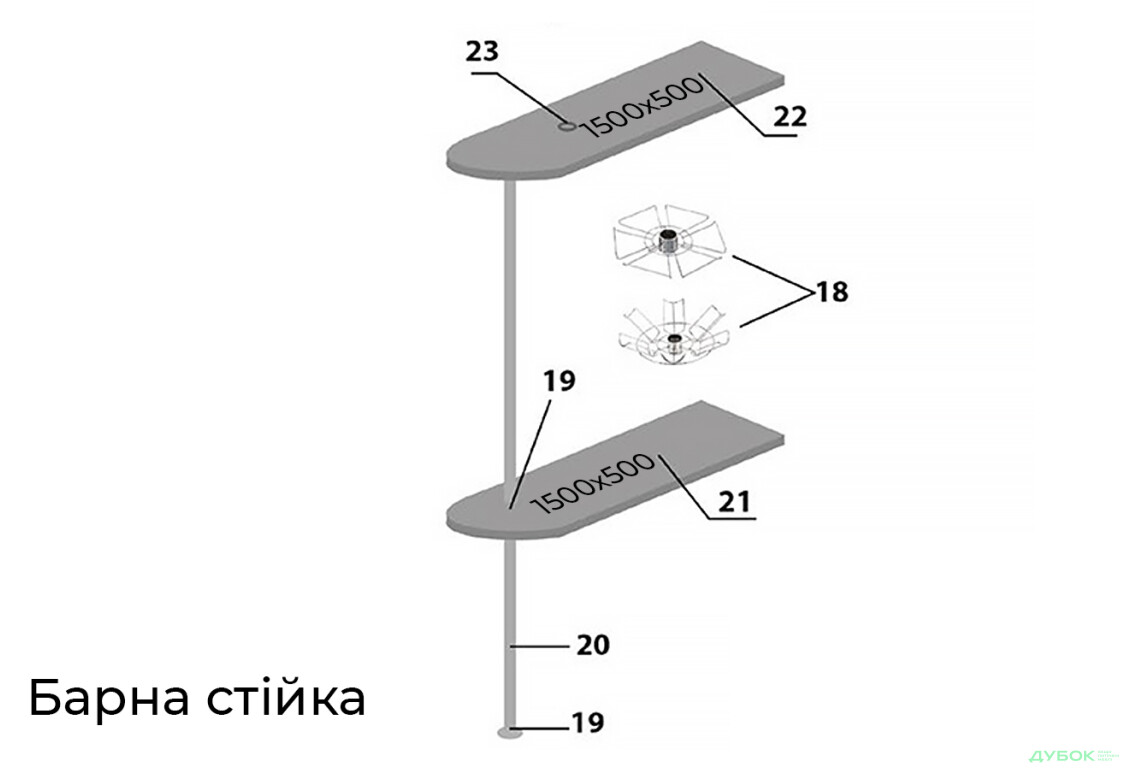Изображение 2 - Барная стойка для кухонь MebelStar Мебель Стар