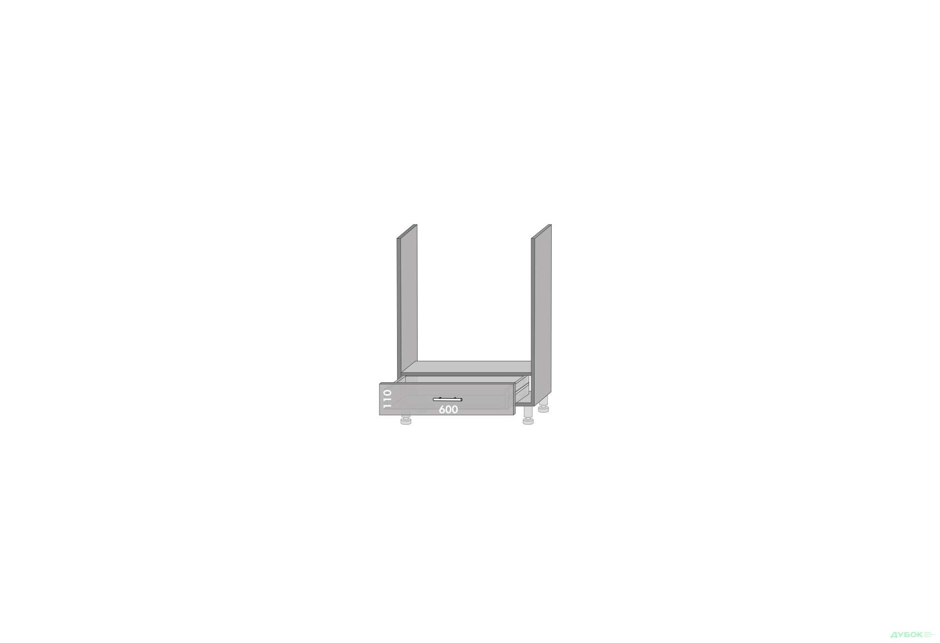 Низ 65 духовка Хай Глосс / High Gloss Мебель Стар - Изображение 1 Изображение 1 - Низ 65 духовка Хай Глосс / High Gloss Мебель Стар