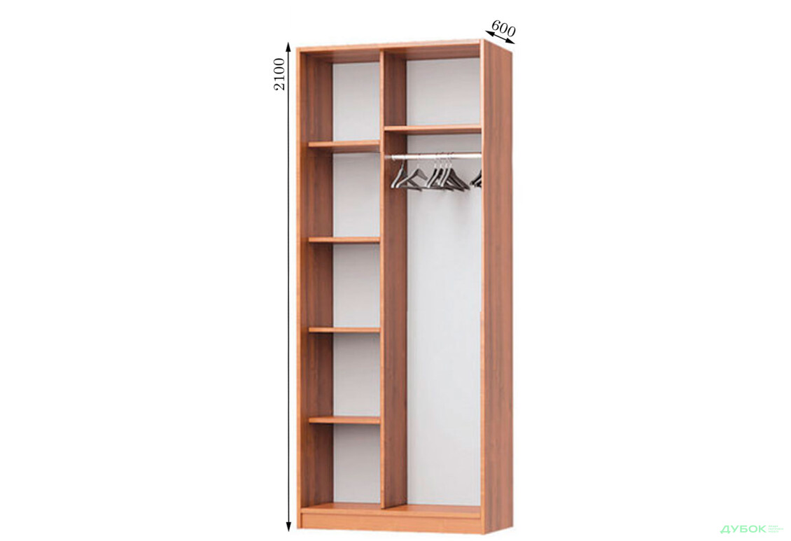 Корпус 1100х600 Шафа-купе 2D 1100 MebelStar