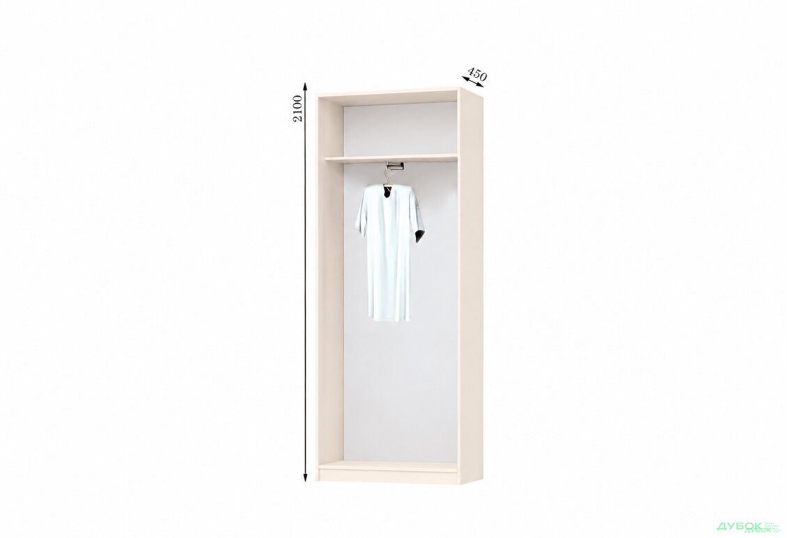 Корпус 1200х450 УНИ Шкаф-купе 2D 1200
