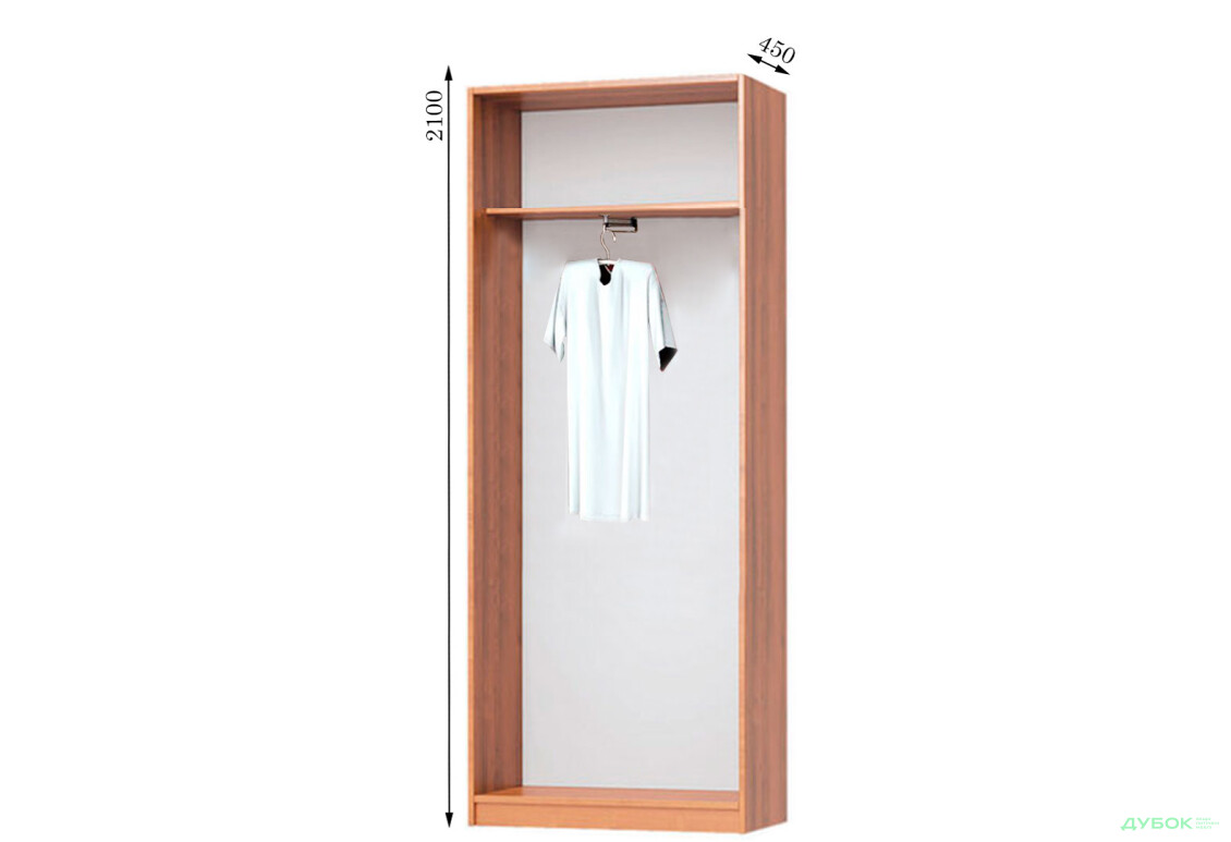Корпус 1200х450 УНІ Шафа-купе 2D 1200 MebelStar