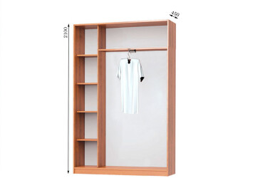 Корпус 1400х450 Шафа-купе 2D 1400 MebelStar