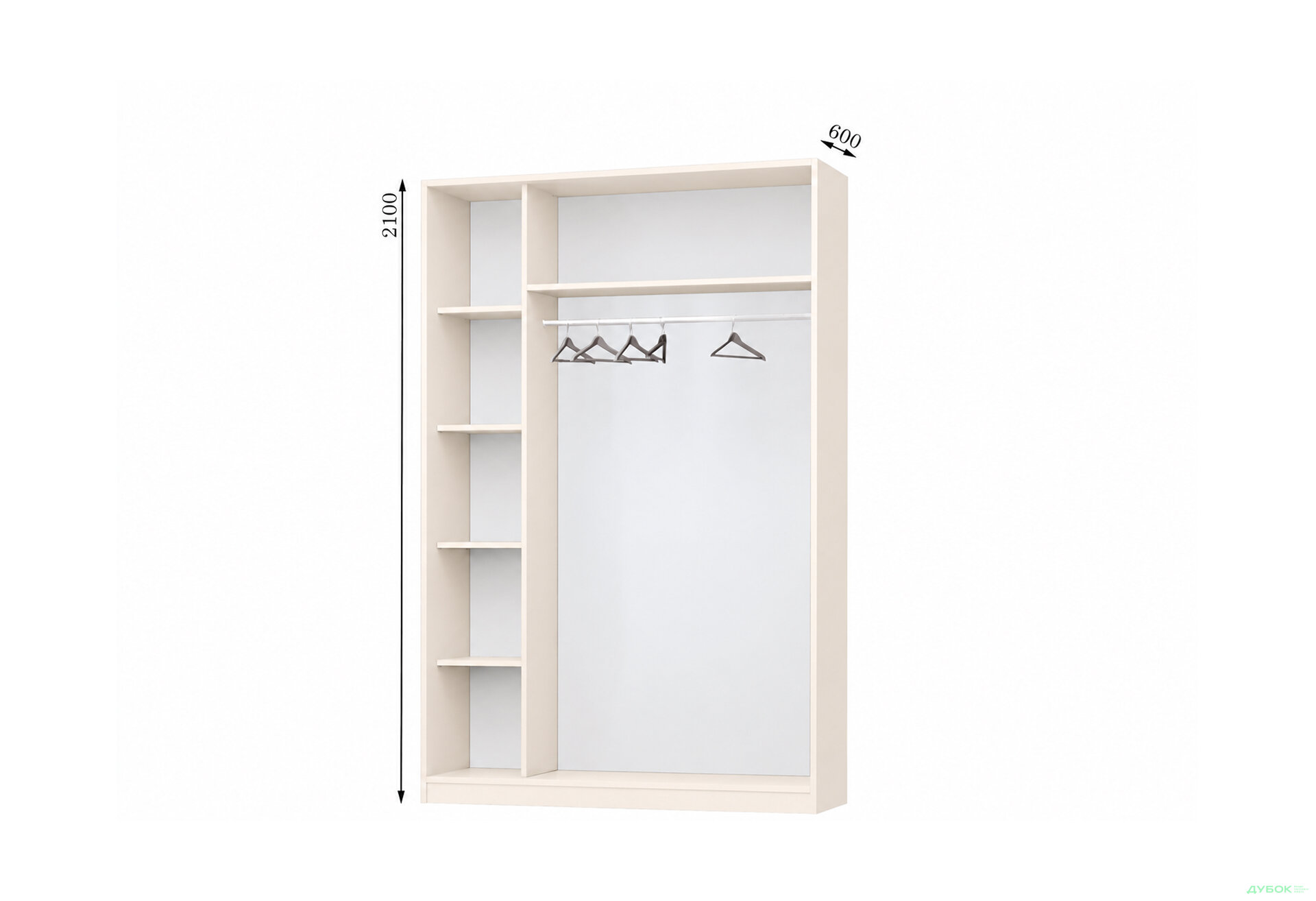 Изображение 1 - Корпус 1400х600 Шкаф-купе 2D 1400