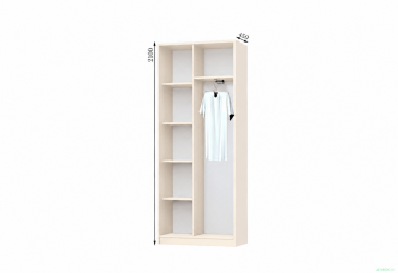Корпус 900х450 Шафа-купе 2D 900