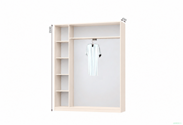 Корпус 1700х450 Шафа-купе 2D 1700