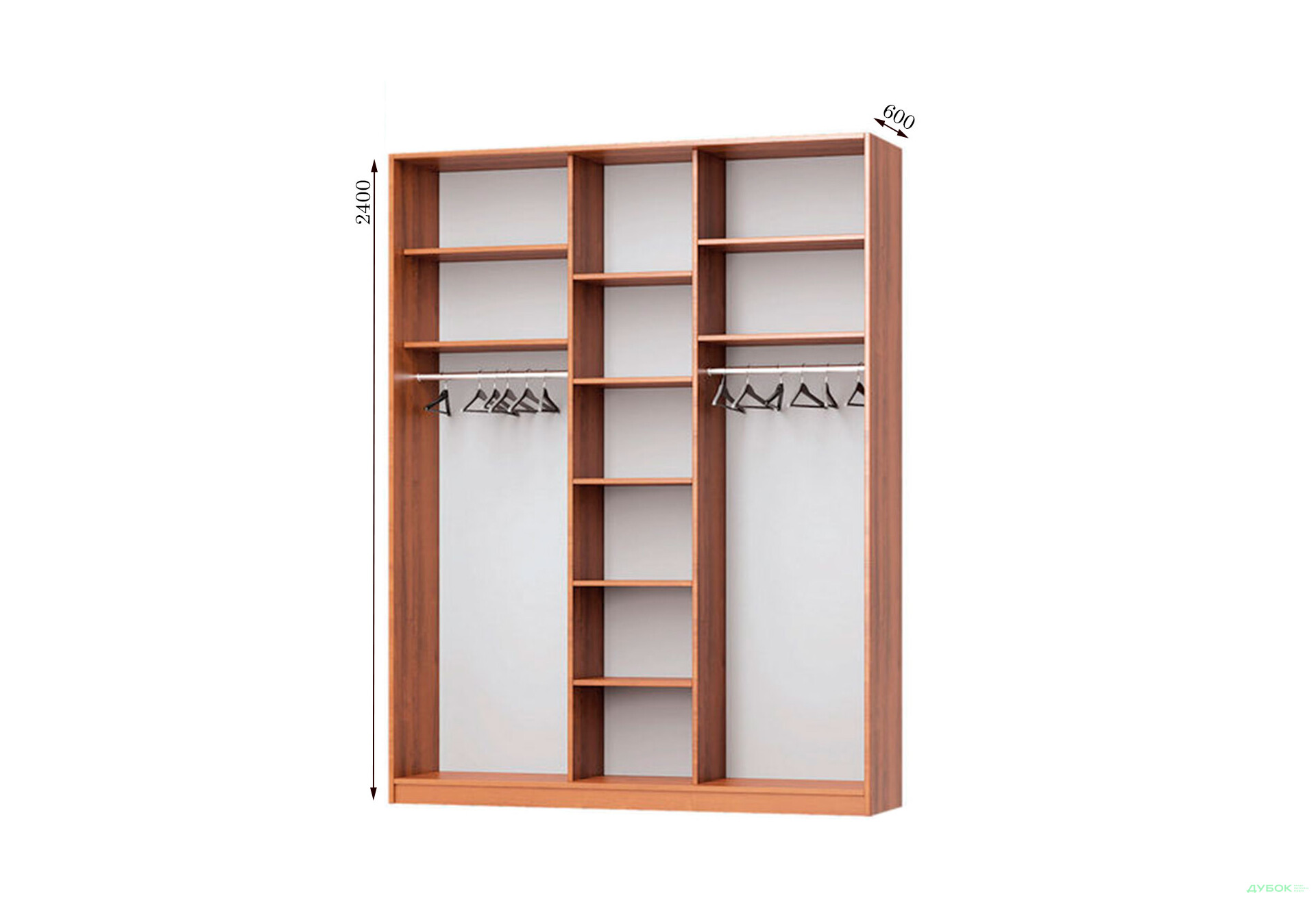 Зображення 2 - Корпус 1800х600 Шафа-купе 3D 1800 MebelStar