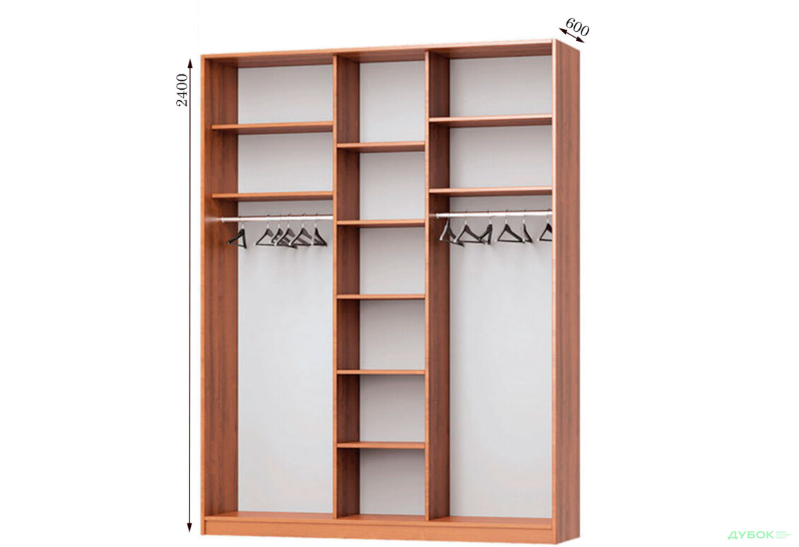 Зображення 2 - Корпус 1800х600 Шафа-купе 3D 1800 MebelStar