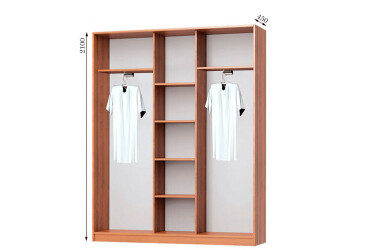 Корпус 2000х450 Шафа-купе 3D 2000 MebelStar