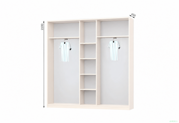Корпус 2200х450 Шафа-купе 3D 2200