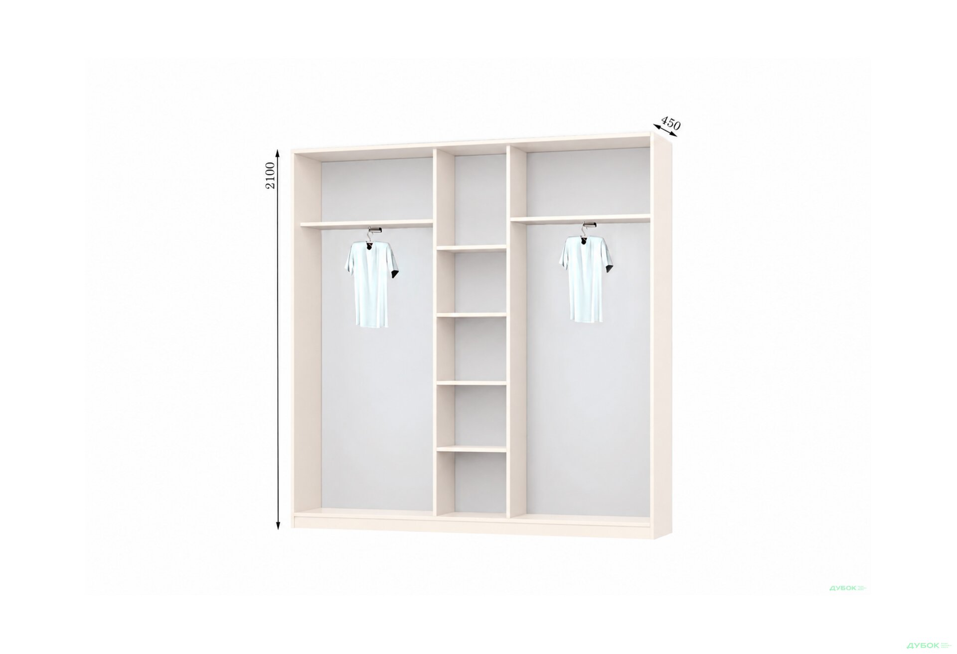 Изображение 1 - Корпус 2200х450 Шкаф-купе 3D 2200