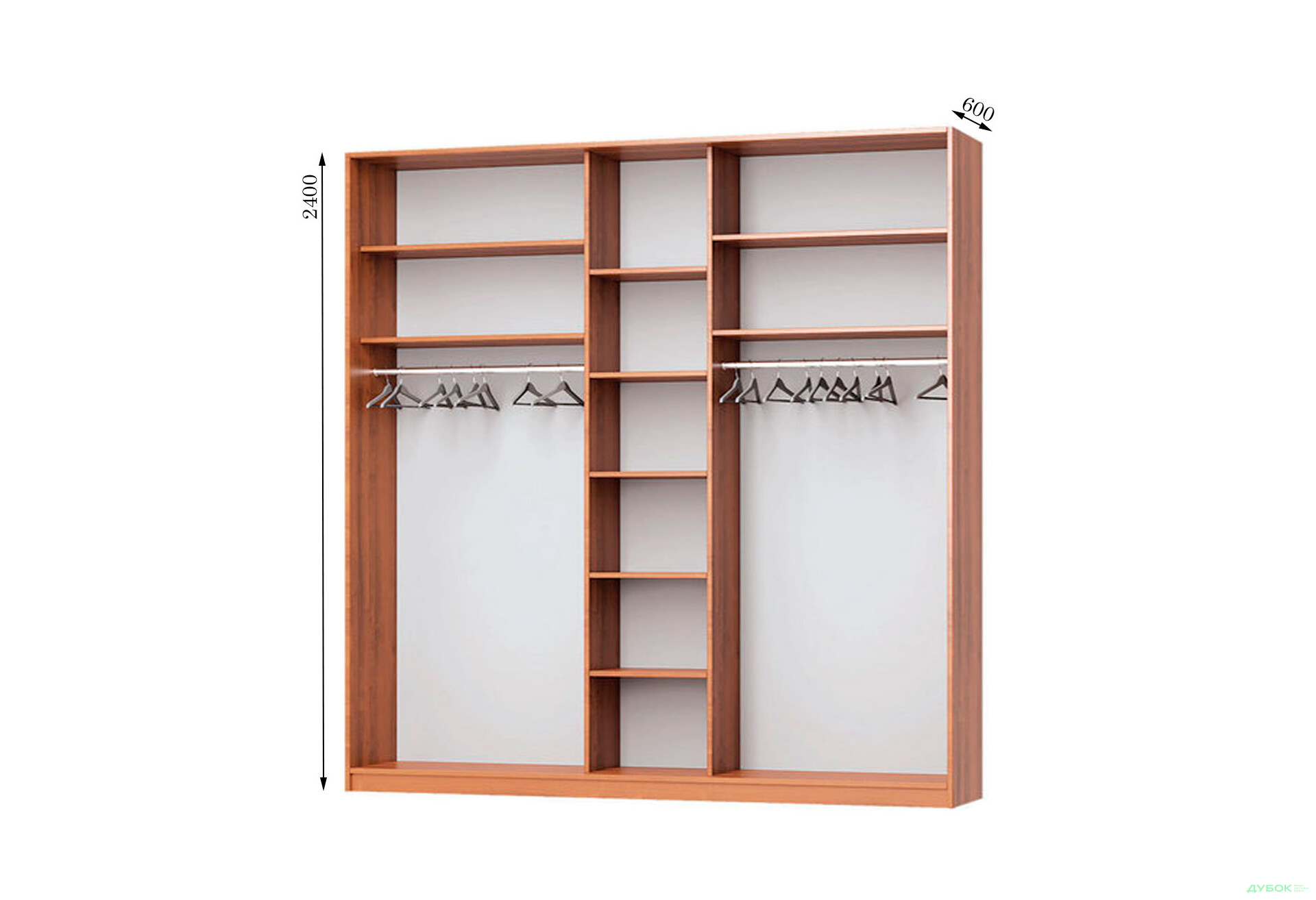Корпус 2200х600 Шкаф-купе 3D 2200 Мебель Стар - Изображение 2 Изображение 2 - Корпус 2200х600 Шкаф-купе 3D 2200 Мебель Стар