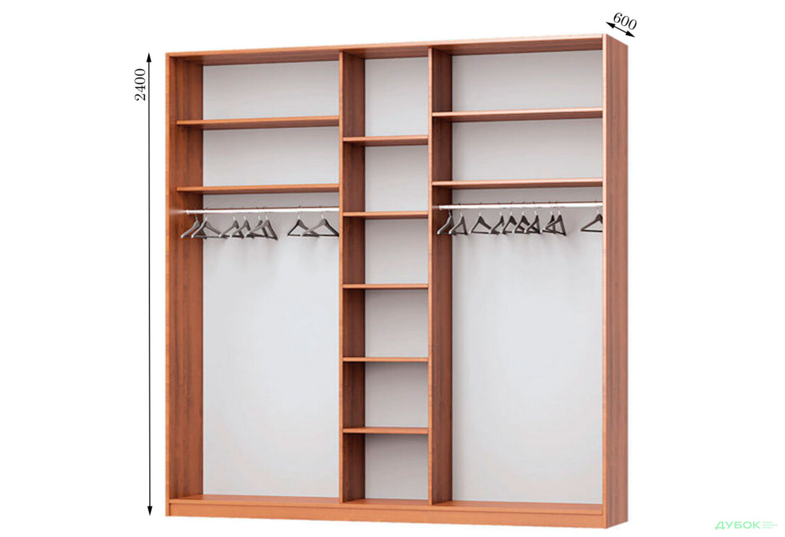 Корпус 2200х600 Шкаф-купе 3D 2200 Мебель Стар - Изображение 2 Изображение 2 - Корпус 2200х600 Шкаф-купе 3D 2200 Мебель Стар