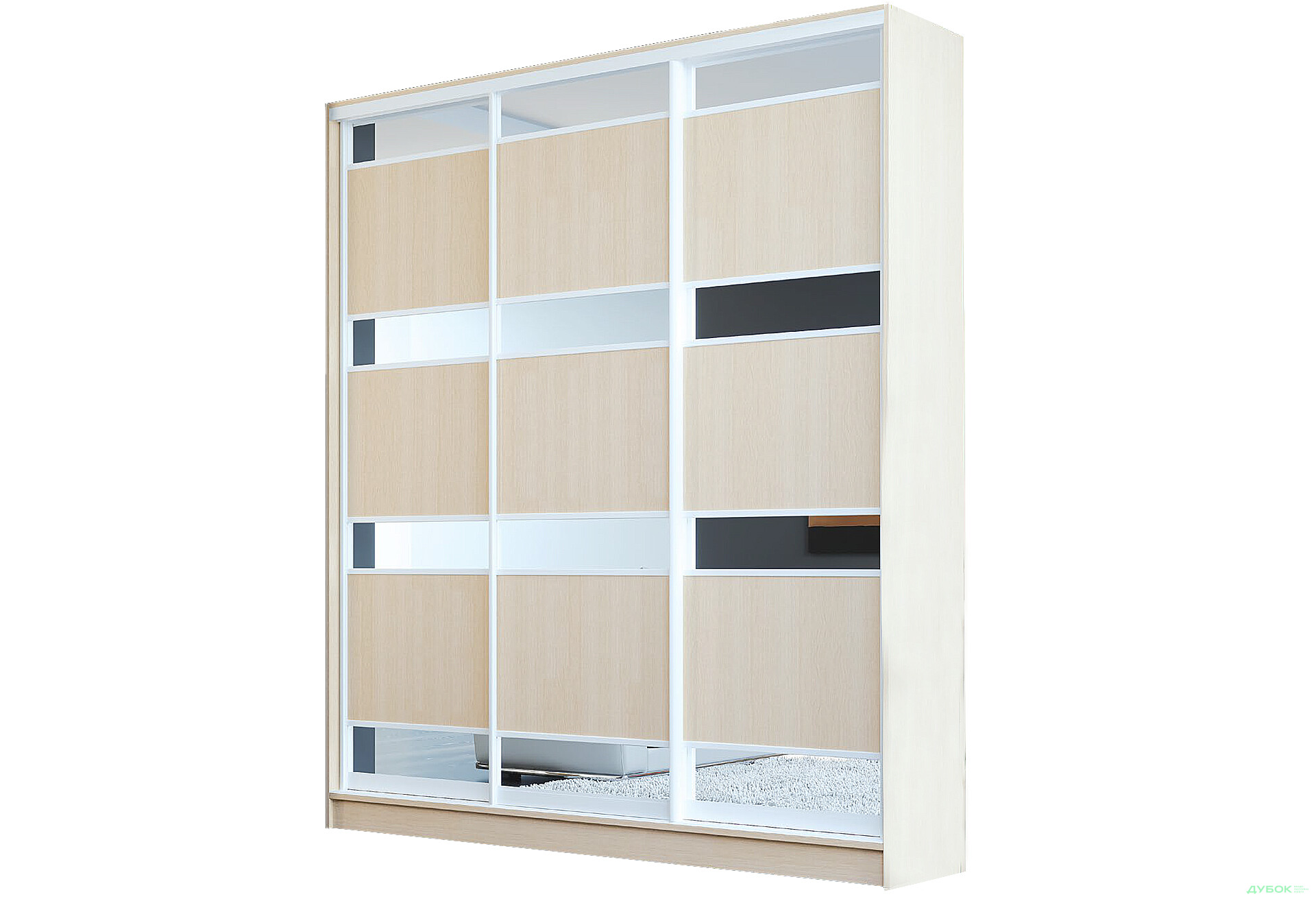 Зображення 2 - Шафа-купе 3D 2300 MebelStar