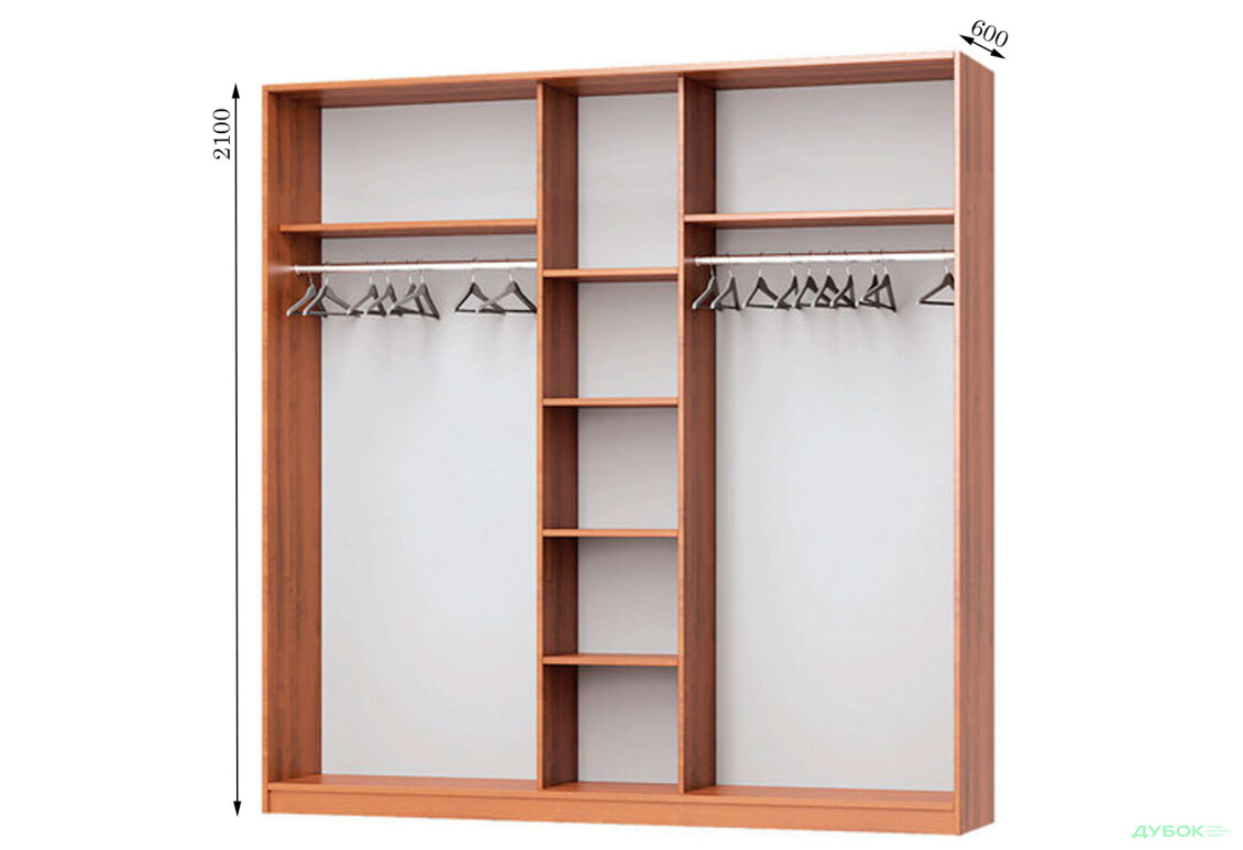 Корпус 2400х600 УНІ Шафа-купе 3D 2400 MebelStar