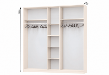 Корпус 2500х600 УНІ Шафа-купе 3D 2500