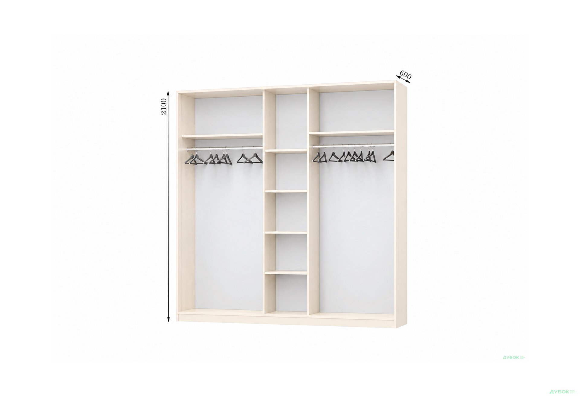 Изображение 1 - Корпус 2700х450 УНИ Шкаф-купе 3D 2700