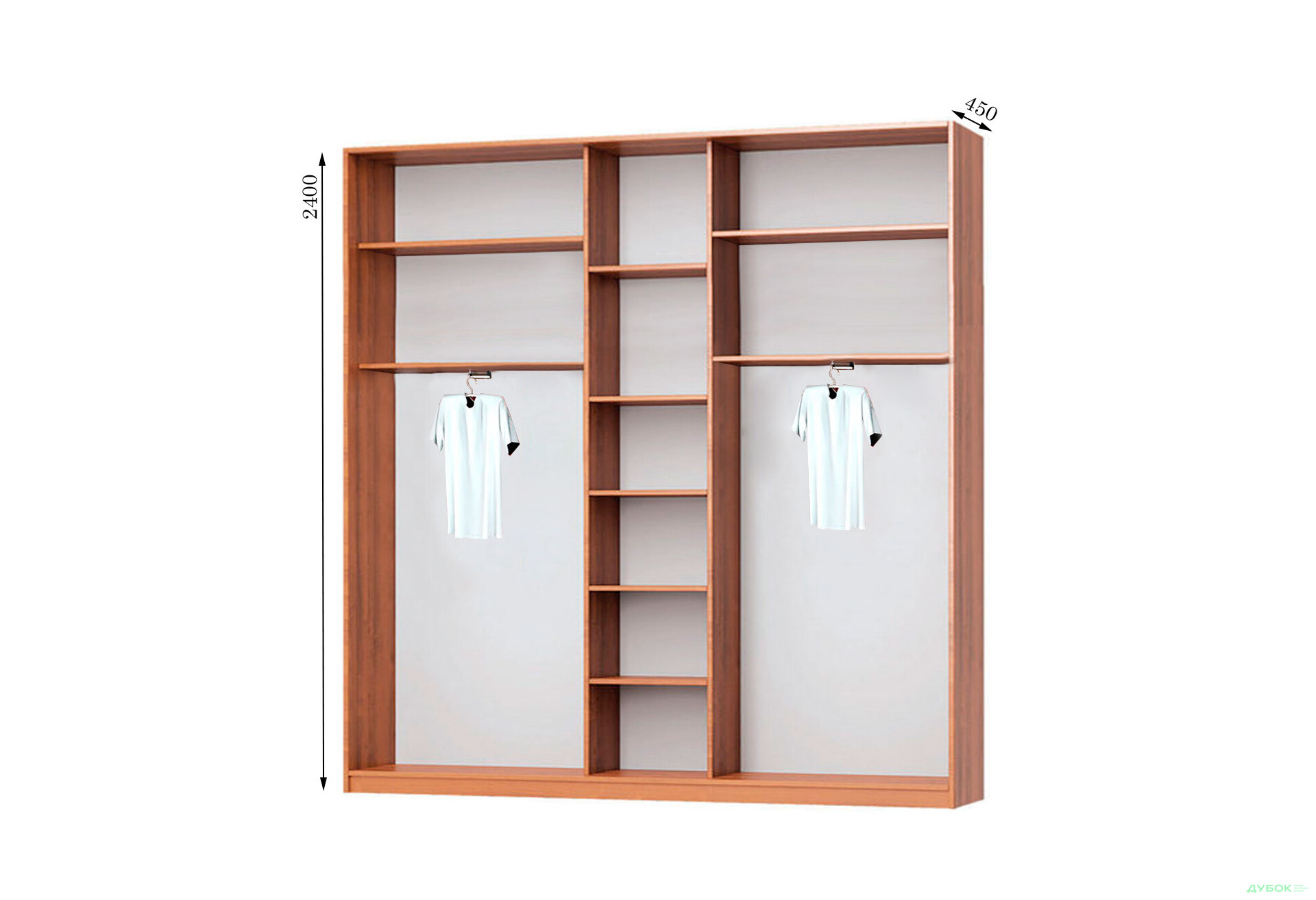Зображення 2 - Корпус 2700х450 УНІ Шафа-купе 3D 2700 MebelStar