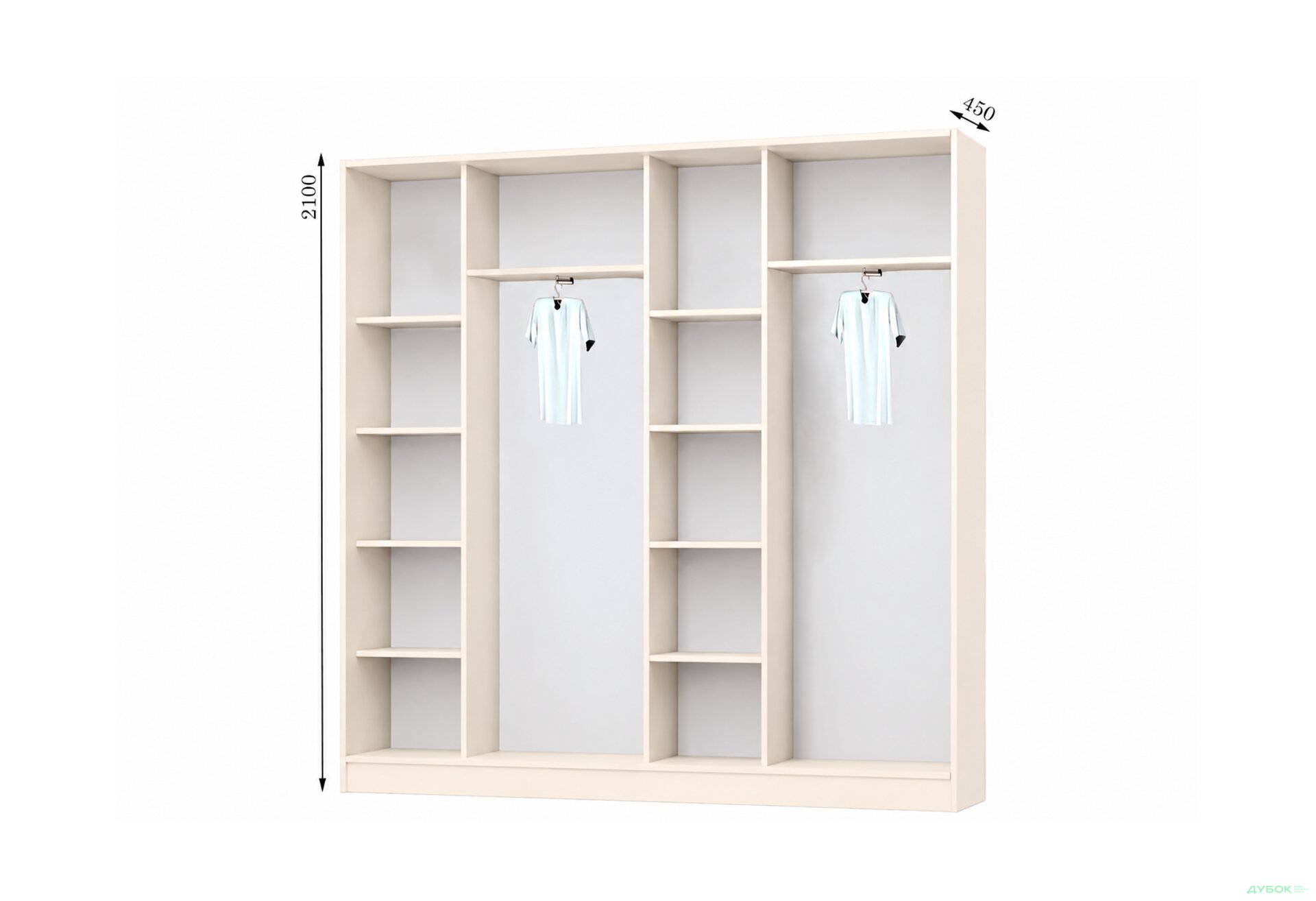 Изображение 1 - Корпус 2400х450 Шкаф-купе 4D 2400