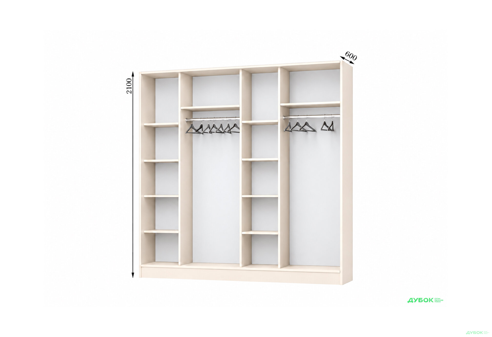 Изображение 1 - Корпус 2400х600 Шкаф-купе 4D 2400