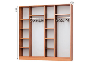 Корпус 2400х600 Шафа-купе 4D 2400 MebelStar