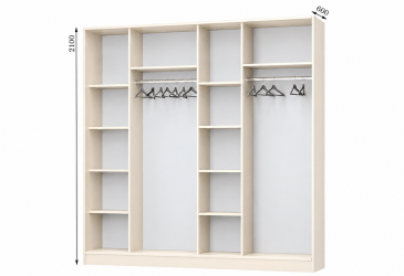 Корпус 2600х600 Шафа-купе 4D 2600