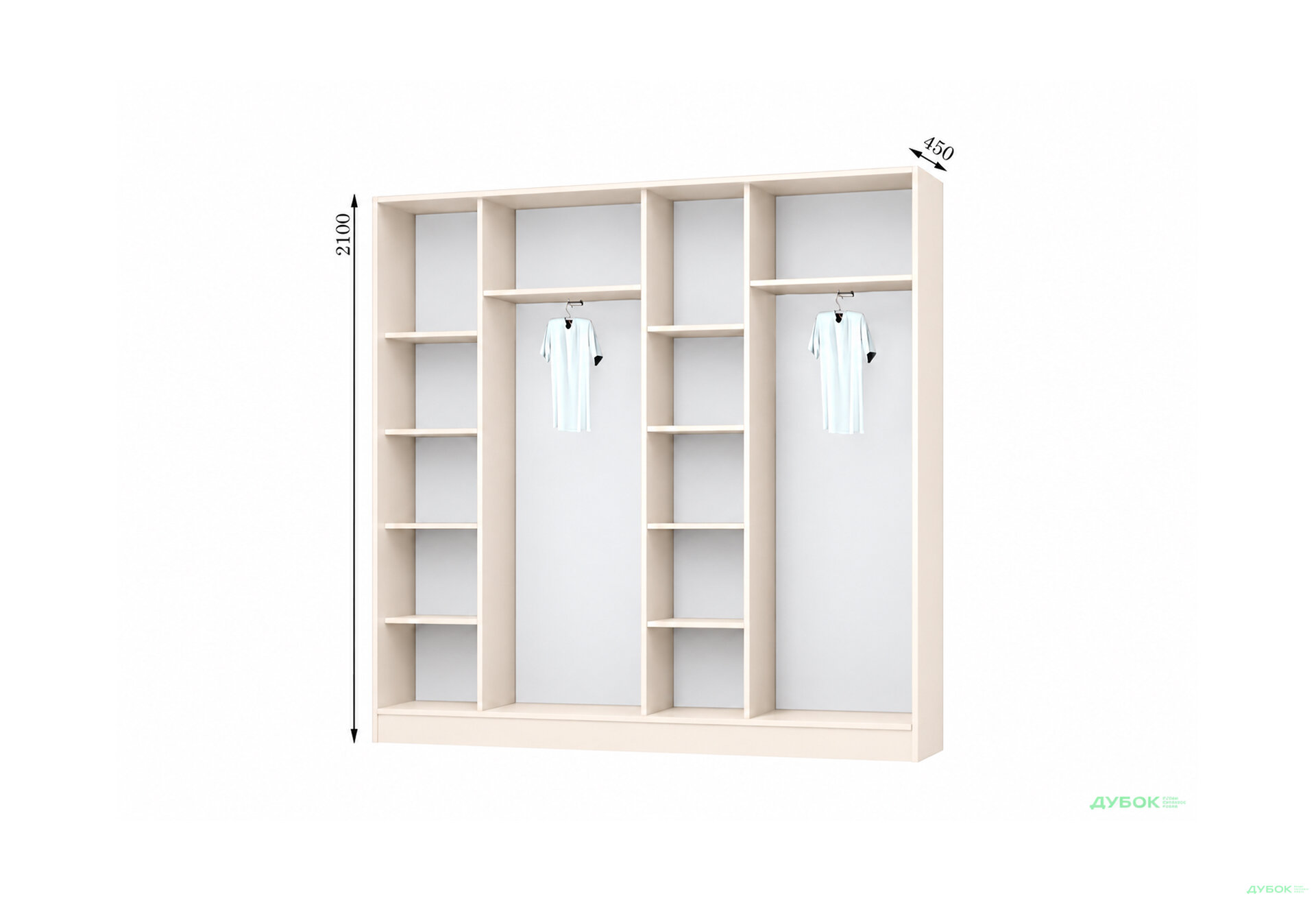 Изображение 1 - Корпус 2700х450 Шкаф-купе 4D 2700