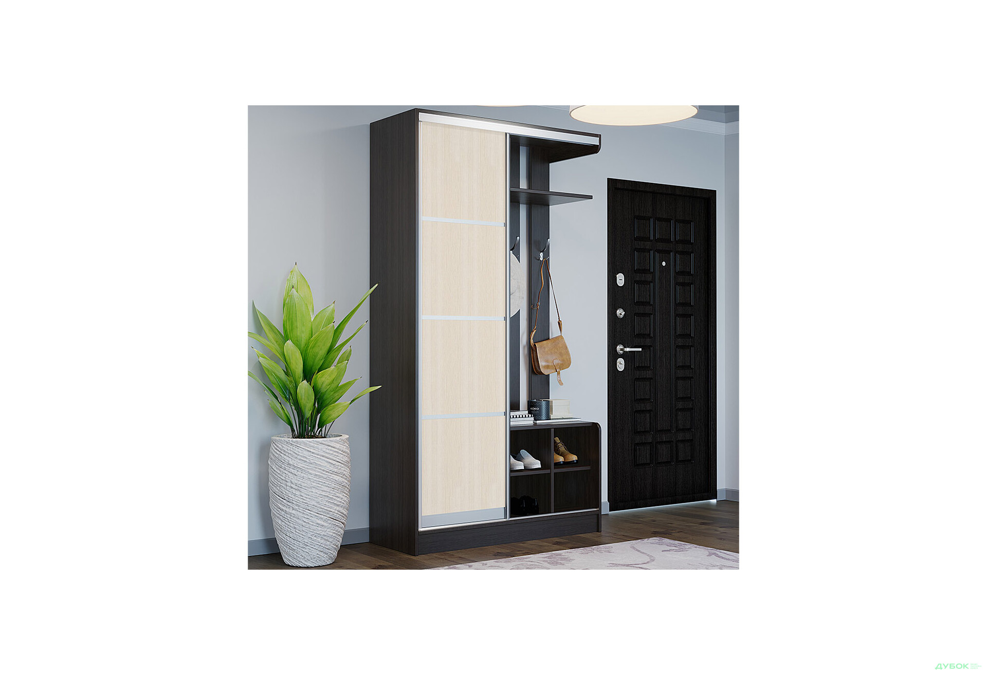 Модульная прихожая Линда 1.2 Мебель Стар - Изображение 2 Изображение 2 - Модульная прихожая Линда 1.2 Мебель Стар