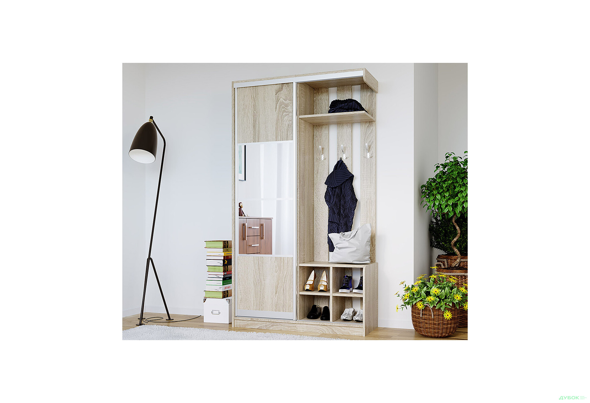 Модульная прихожая Линда 1.2 Мебель Стар - Изображение 1 Изображение 1 - Модульная прихожая Линда 1.2 Мебель Стар