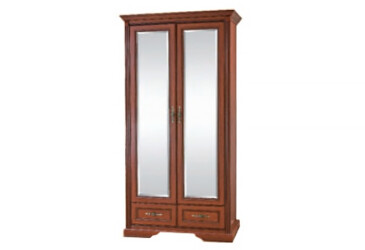Шкаф для одежды (2-х дверная с зеркалами) Ш-1477