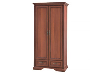 Шкаф для одежды (2-х дверная без зеркал) Ш-1478 Росава БМФ