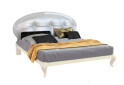 Фото 1 - Ліжко 160 М'яка спинка з каркасом Піонія MiroMark