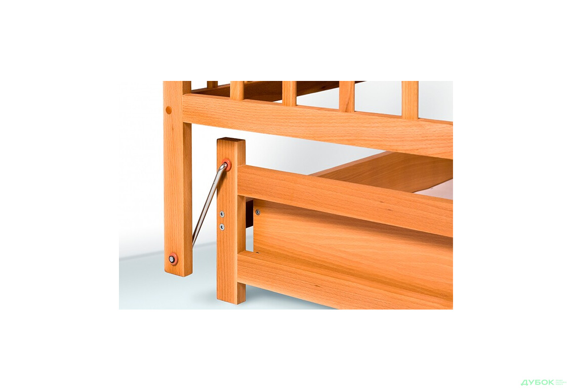 Кроватка детская на шарнирах (с шухлядой) 1В212-2 Гойдалка - Изображение 2 Изображение 2 - Кроватка детская на шарнирах (с шухлядой) 1В212-2 Гойдалка