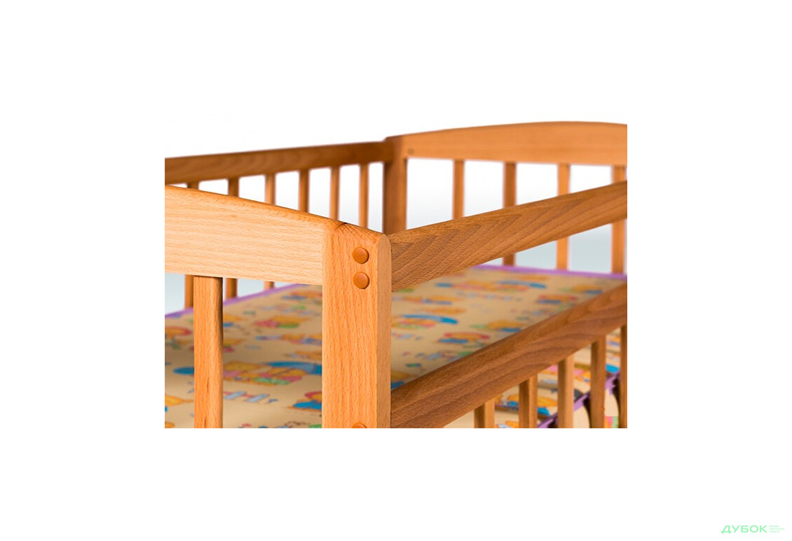 Кроватка детская на шарнирах (с шухлядой) 1В212-2 Гойдалка - Изображение 3 Изображение 3 - Кроватка детская на шарнирах (с шухлядой) 1В212-2 Гойдалка