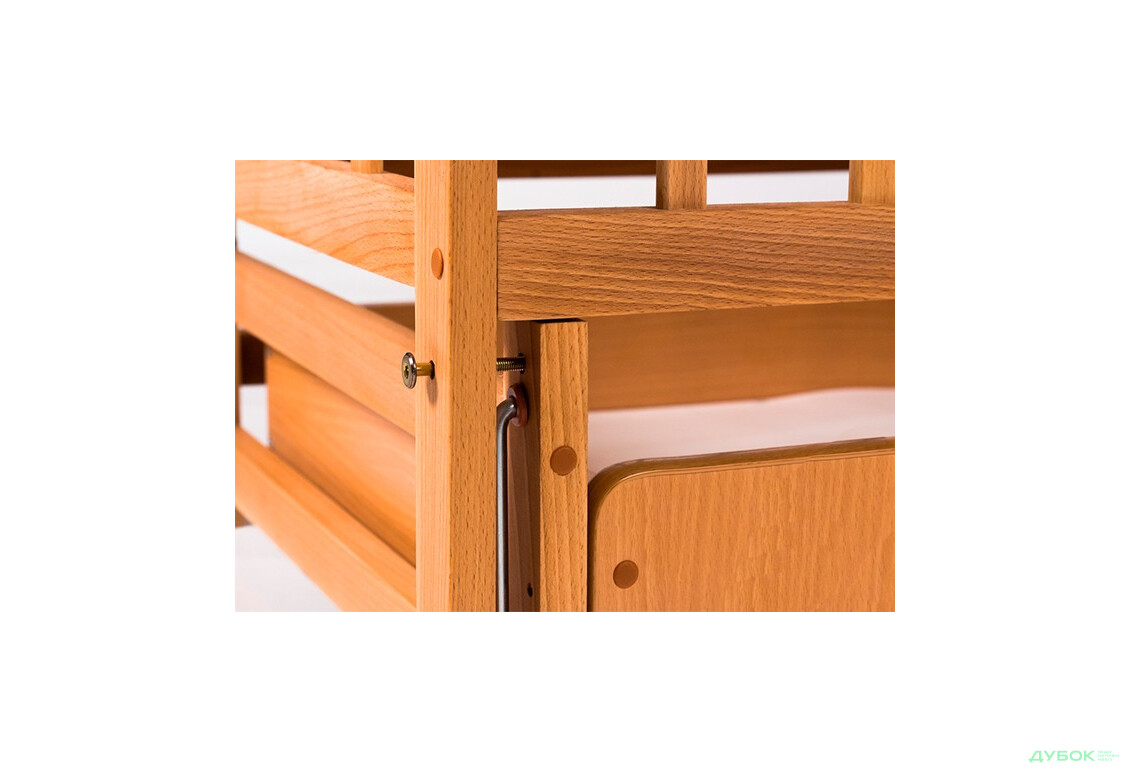 Кроватка детская на шарнирах (с шухлядой) 1В212-2 Гойдалка - Изображение 4 Изображение 4 - Кроватка детская на шарнирах (с шухлядой) 1В212-2 Гойдалка