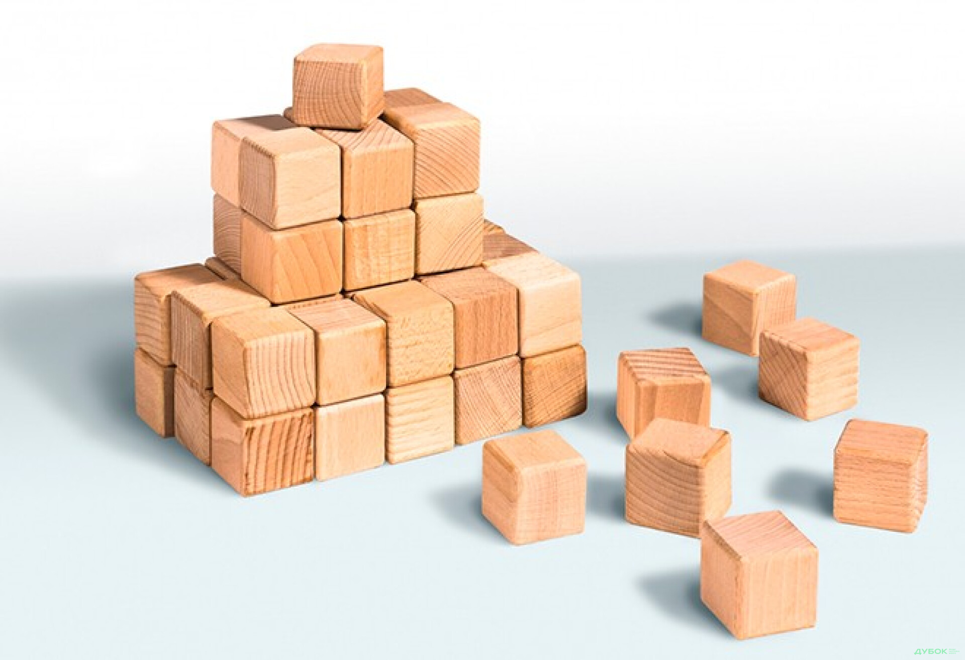 Фото 1 - Кубики деревянные (20 шт) 11С210-1 Гойдалка