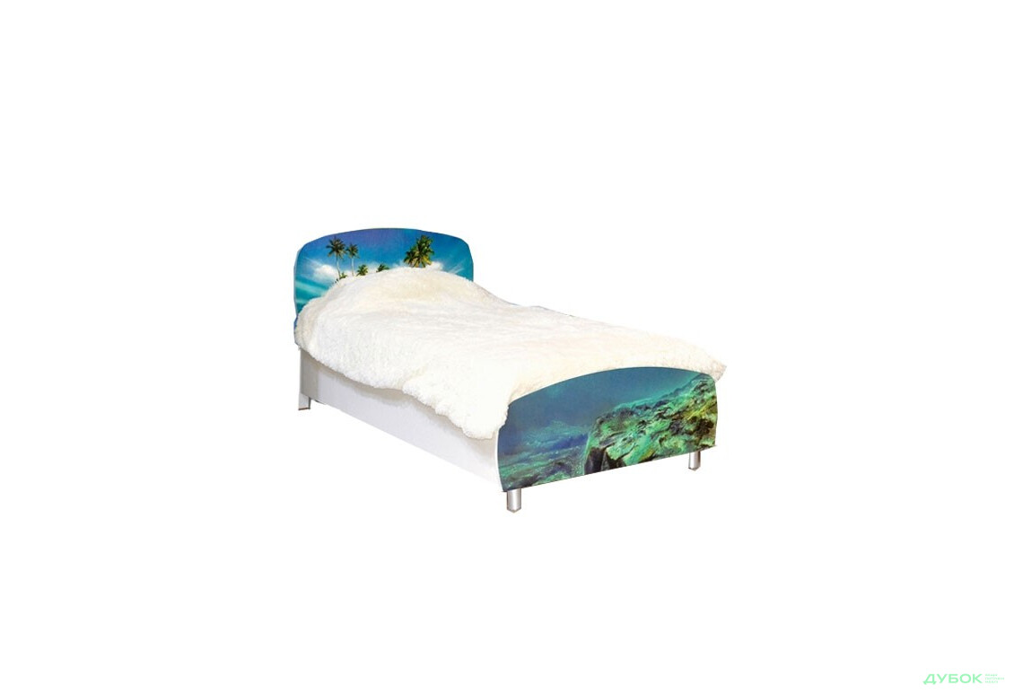 Ліжко односпальне Мульті Дельфіни Світ Меблів