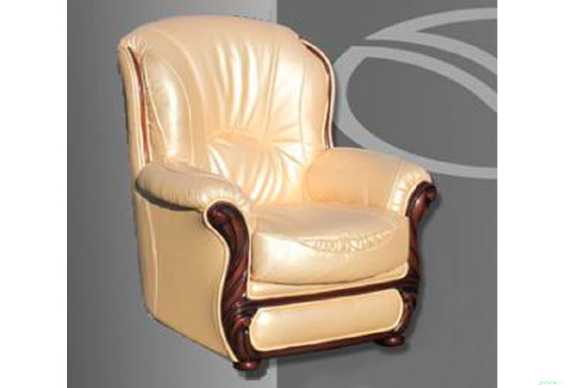 Фото 2 - Диван Плай Комплект: диван + 2 кресла Кожа Виком