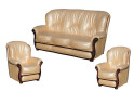 Фото 1 - Диван Плай Комплект: диван + 2 кресла Кожа Виком