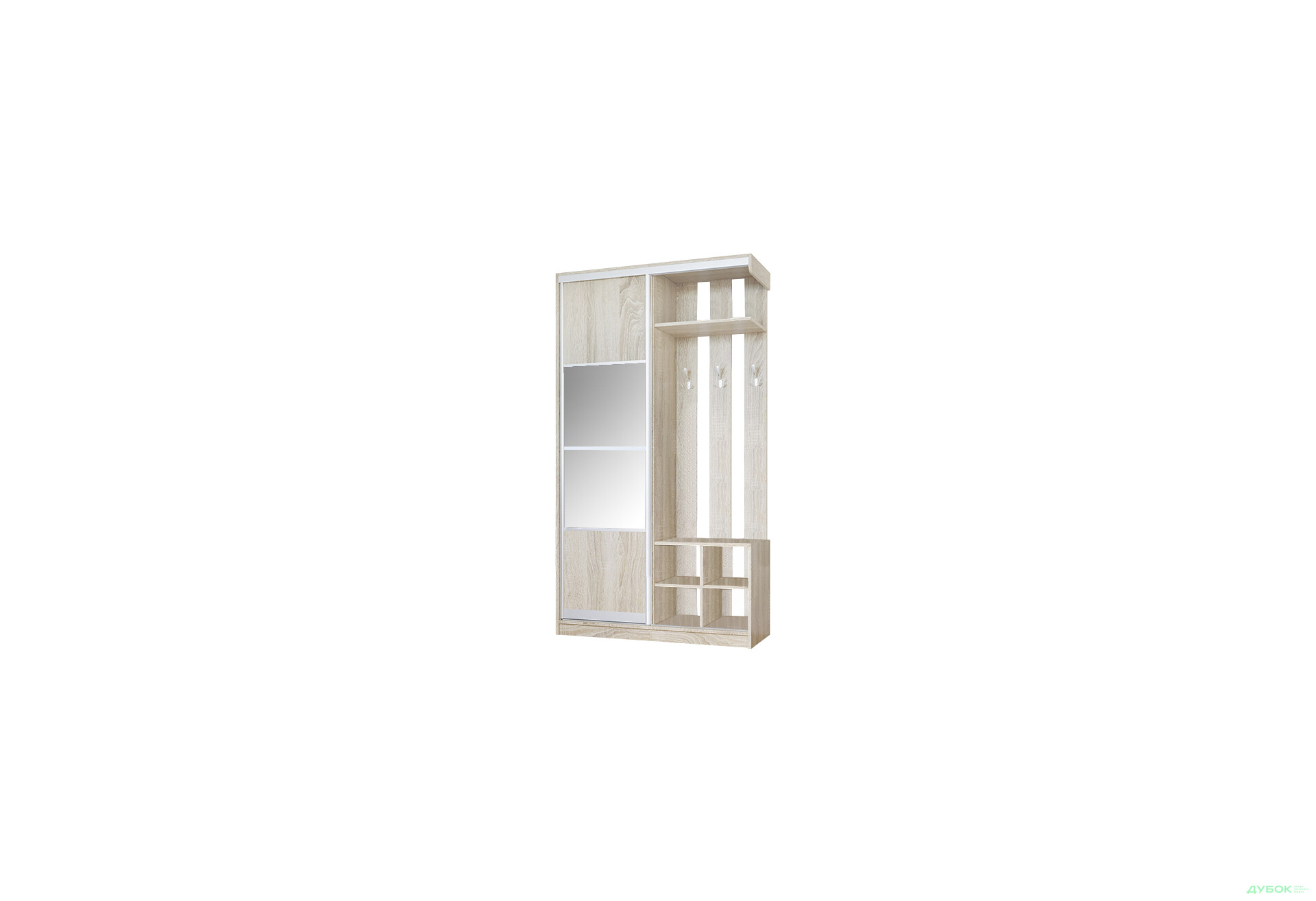 Зображення 1 - Передпокій Лінда 1.2 Комбі ДСП з дзеркалом MebelStar