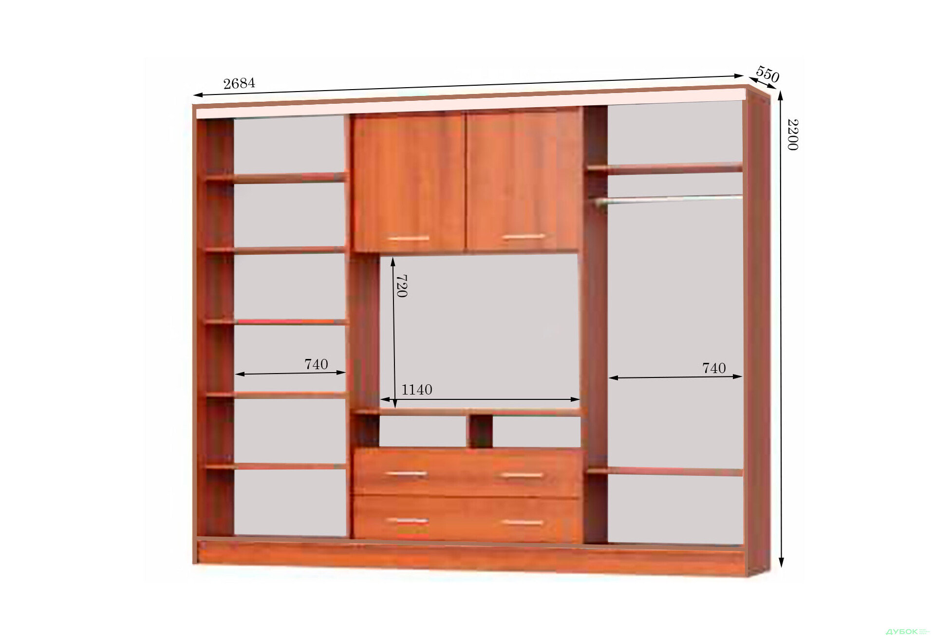 Изображение 1 - Корпус 270x220x55 Наоми 2.7 Мебель Стар
