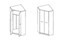 Зображення 3 - Шафа кутова SZFN2D Непо