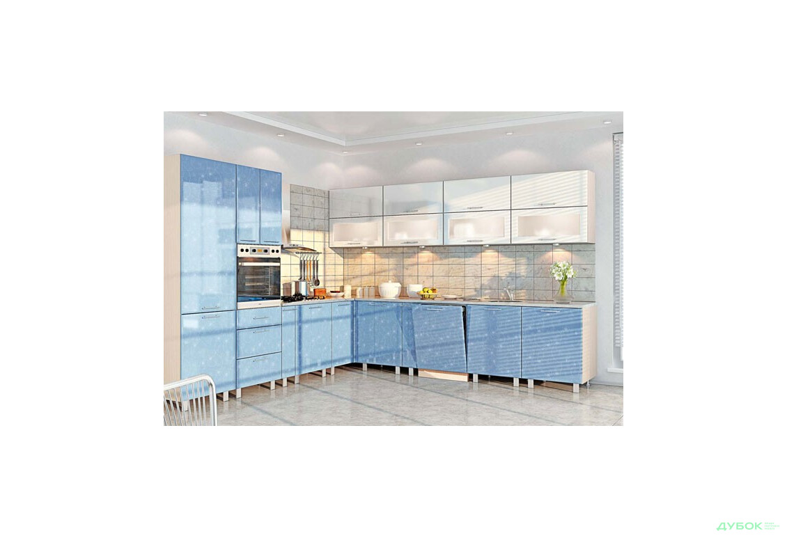 Модульная кухня Серия Хай-Тек глянцевая Комфорт Мебель