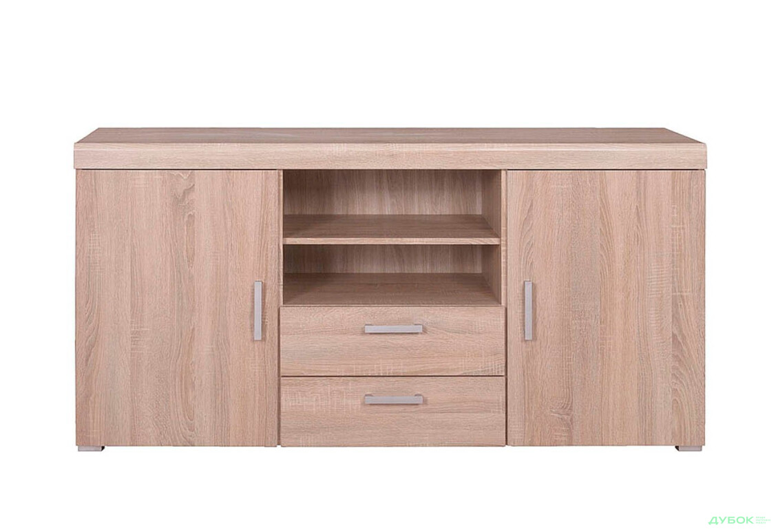 Комод VMV holding Даміс 2-дверний з 2 шухлядами 164 см Дуб сонома - Зображення 1 Зображення 1 - Комод VMV holding Даміс 2-дверний з 2 шухлядами 164 см Дуб сонома