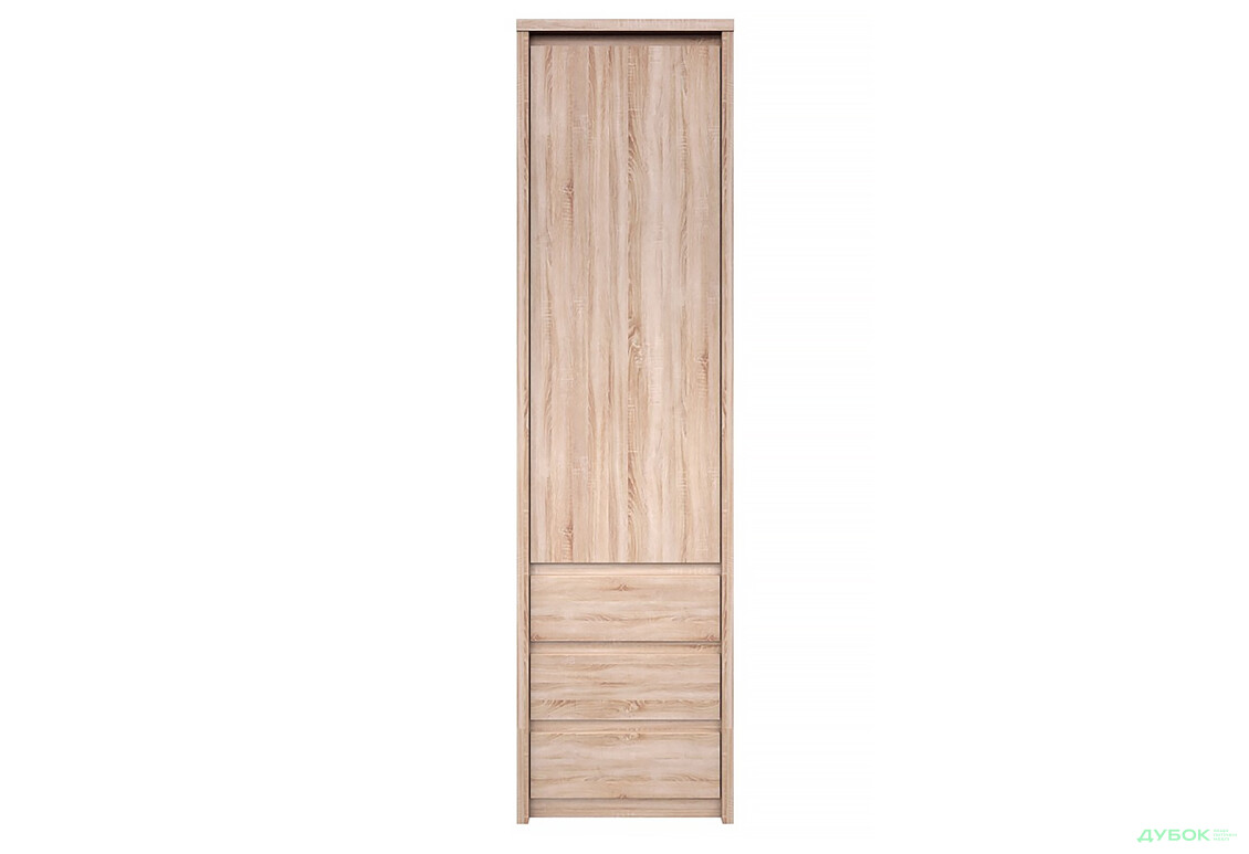 Шкаф-пенал ВМВ Холдинг Нортон закрытый с 3 ящиками 57 см Дуб сонома - Изображение 1 Изображение 1 - Шкаф-пенал ВМВ Холдинг Нортон закрытый с 3 ящиками 57 см Дуб сонома