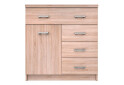 Комод VMV holding Топ-мікс 1-дверний з 4 шухлядами 80 см Дуб сонома - Зображення 1 Зображення 1 - Комод VMV holding Топ-мікс 1-дверний з 4 шухлядами 80 см Дуб сонома