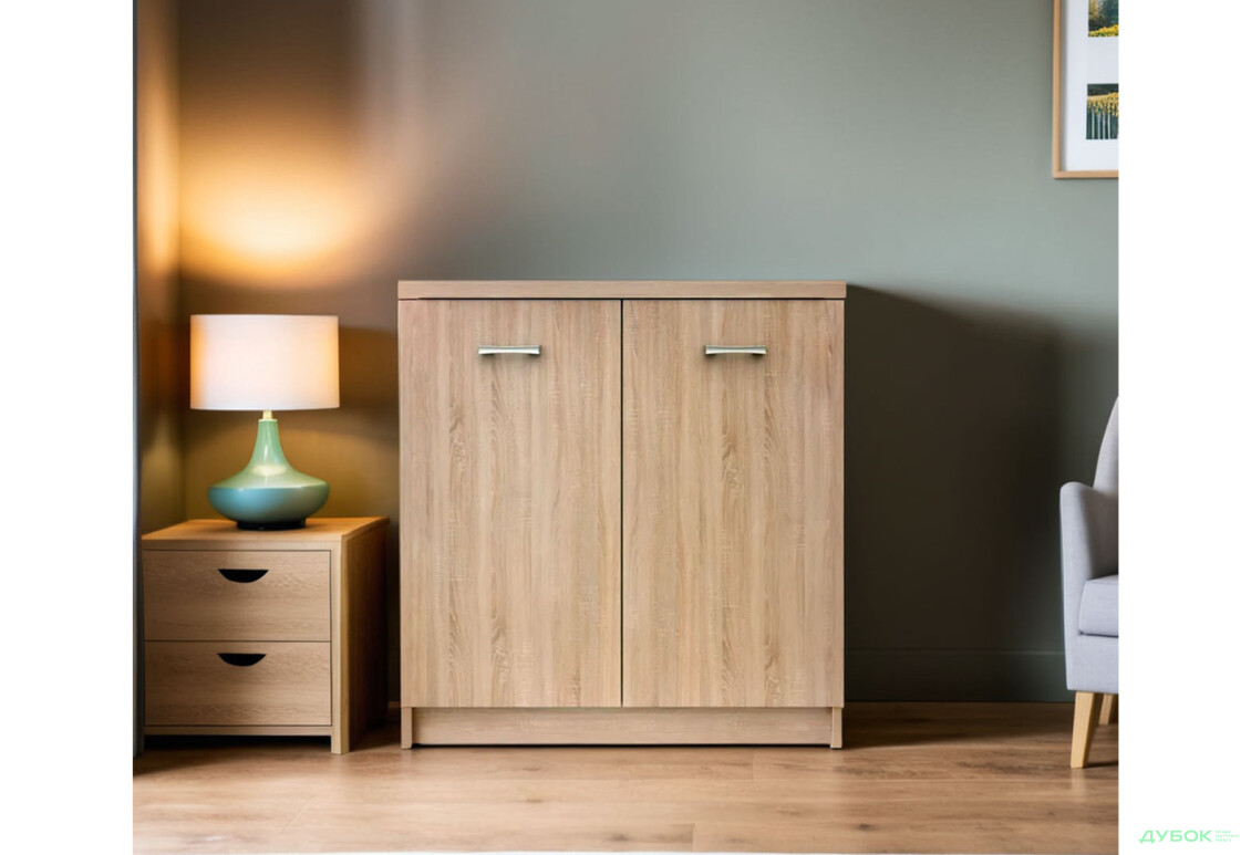 Комод VMV holding Топ-микс 2-дверный 80 см Дуб сонома - Изображение 3 Изображение 3 - Комод VMV holding Топ-микс 2-дверный 80 см Дуб сонома