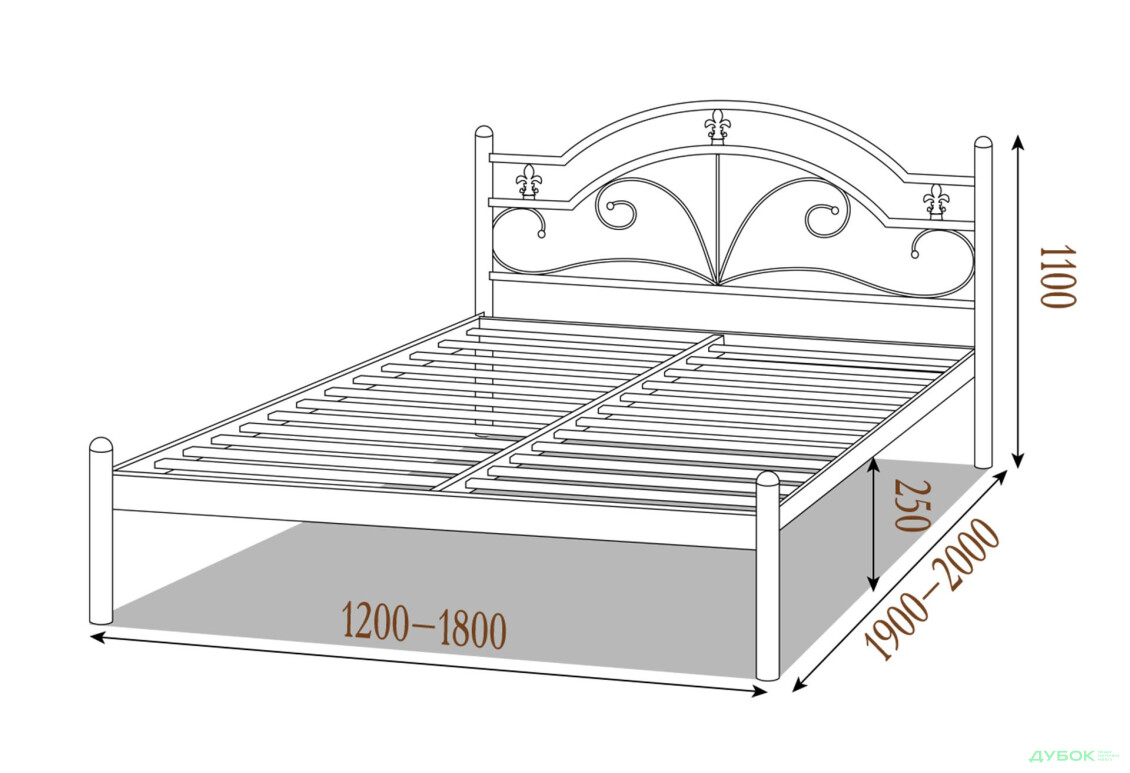 Изображение 3 - Диана 180х200 + вклад ДВП Металл-Дизайн