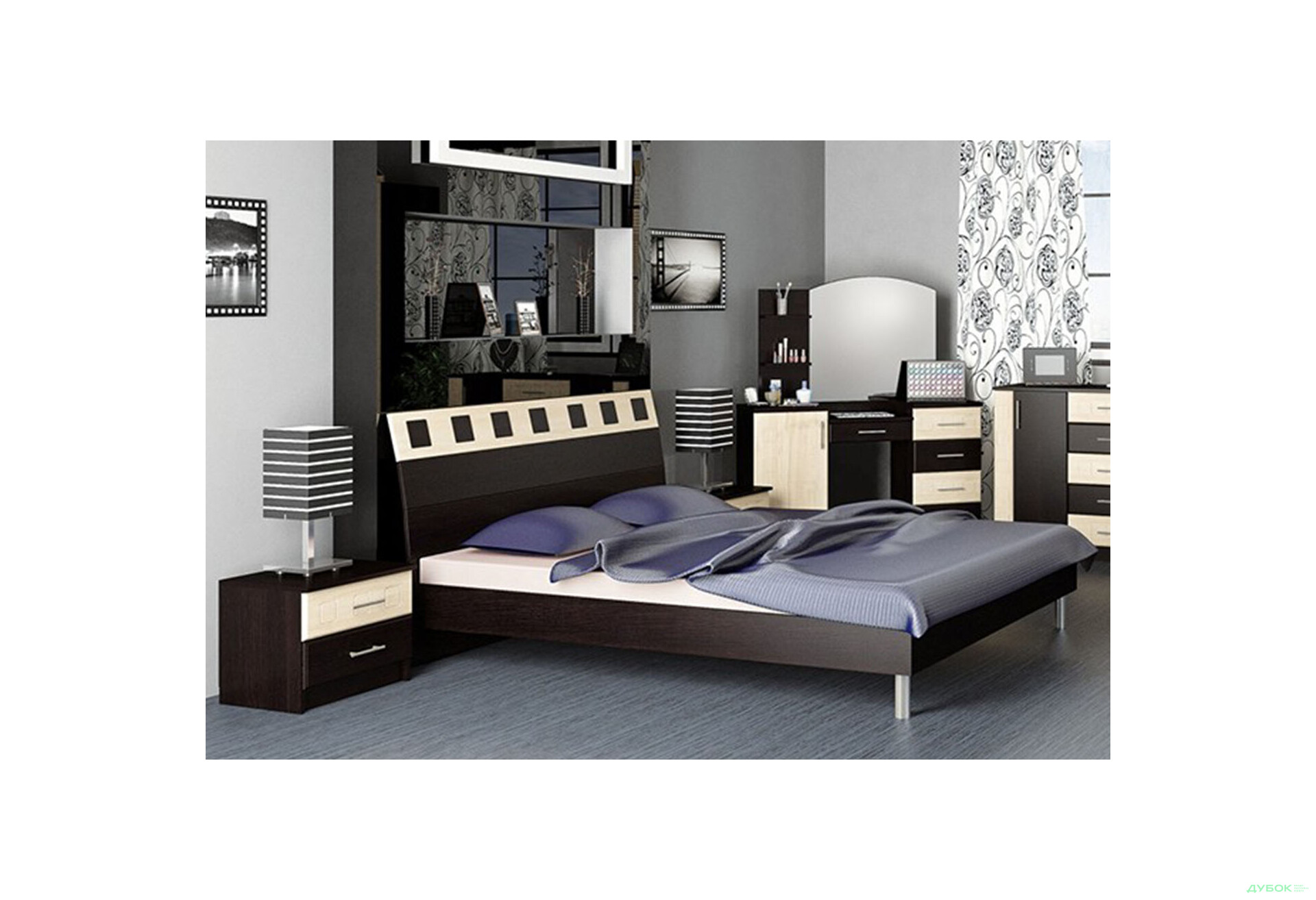 Модульная спальня Лира БМФ - Изображение 2 Изображение 2 - Модульная спальня Лира БМФ