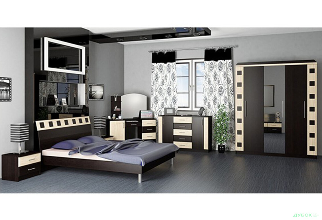 Модульная спальня Лира БМФ - Изображение 1 Изображение 1 - Модульная спальня Лира БМФ